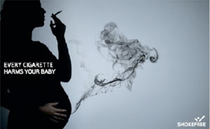Every cigarette harms your baby