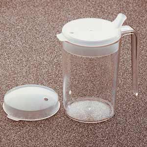 Dual Lid Clear Mug
