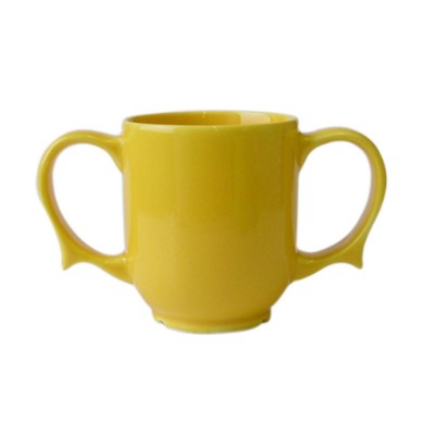 Dignity Two Handled Mug - Yellow