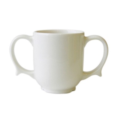 Dignity Two Handled Mug - White